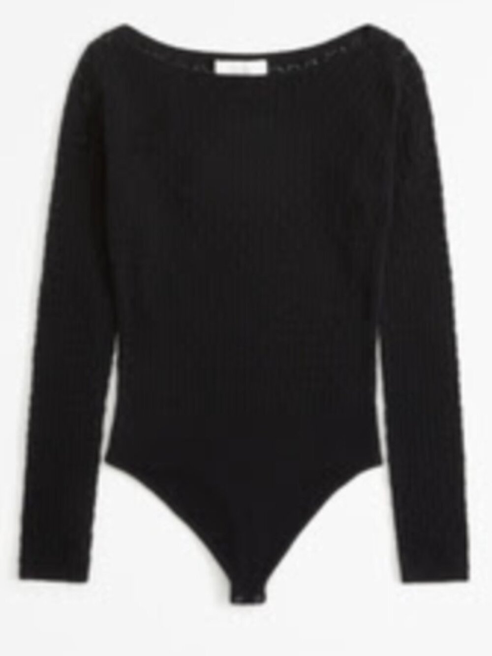 ABERCROMBIE & FITCH MERINO WOOL BLEND BODYSUIT IN BLACK SIZE XS